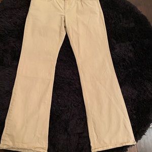 Gap Curvy Ultra Low Rise khaki bootcut pants